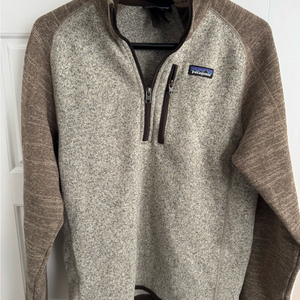 Patagonia Brown and Gray ¼ zip Better Sweater